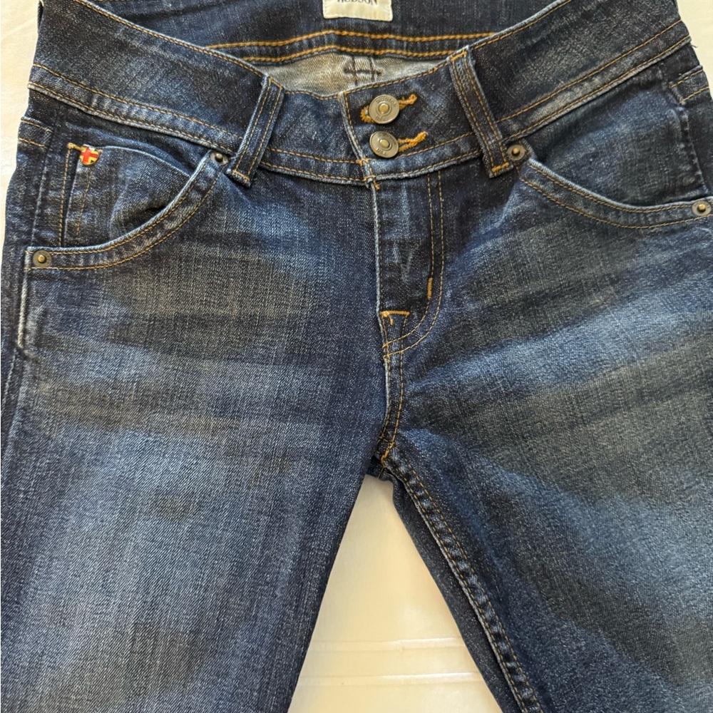 Hudson Jeans Blue Denim with Vintage Fade